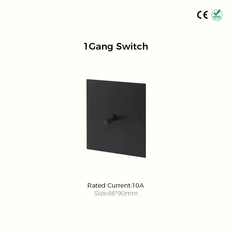 Interrupteur 1 Levier - Noir