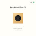 Euro-Schutzkontaktsteckdose (Typ F) - Gold