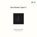 Prise Simple Euro (Type F) - Noir